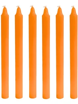 Vela 15 cm Laranja