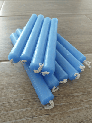 Vela 15 cm Azul claro 