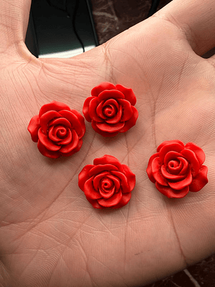 Firma rosa vermelha fosco 2cm