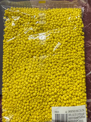 Missanga amarelo escuro - 500g
