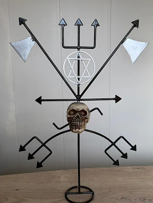 Ferro Exú Tatá Caveira/Exú 60cm