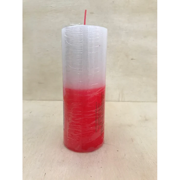 Vela 7 dias vermelho c/ branco 1