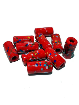Firma de Murano vermelho S - 7 linhas 