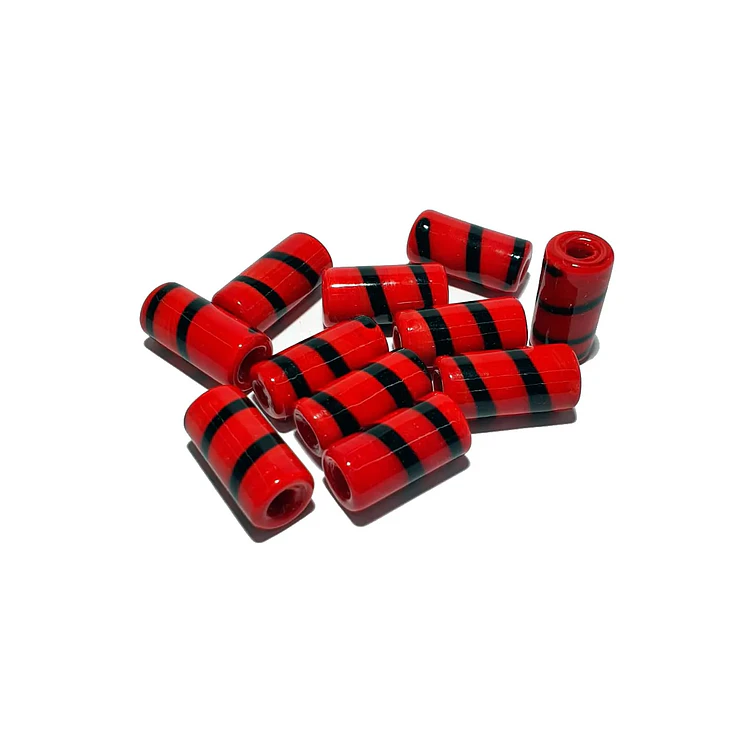 Firma de murano S vermelho com preto 1
