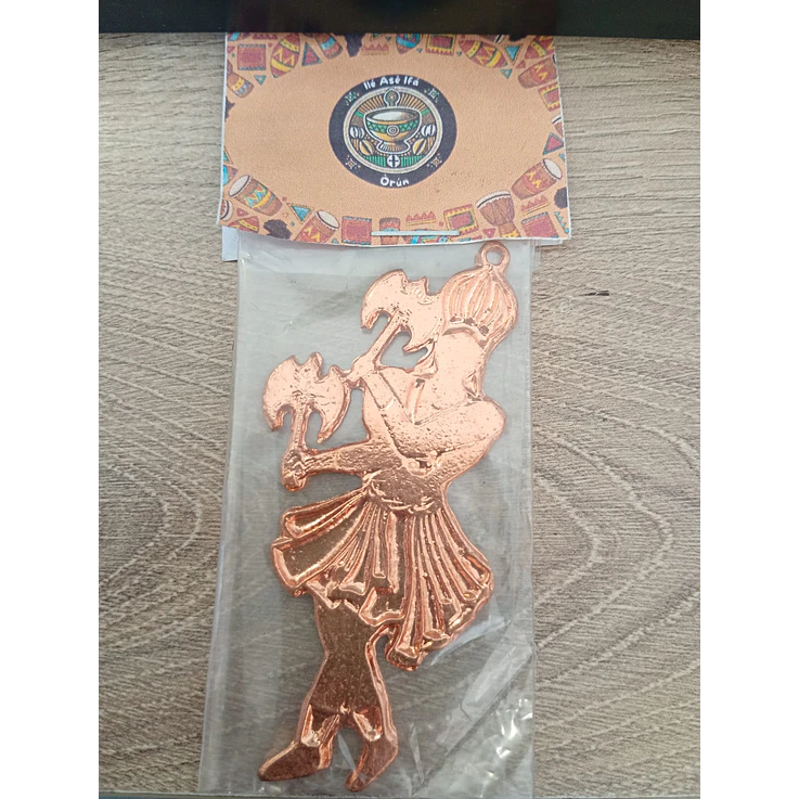 Pingente Xangô cor cobre  1
