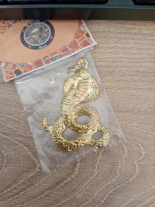 Pingente Serpente dourada