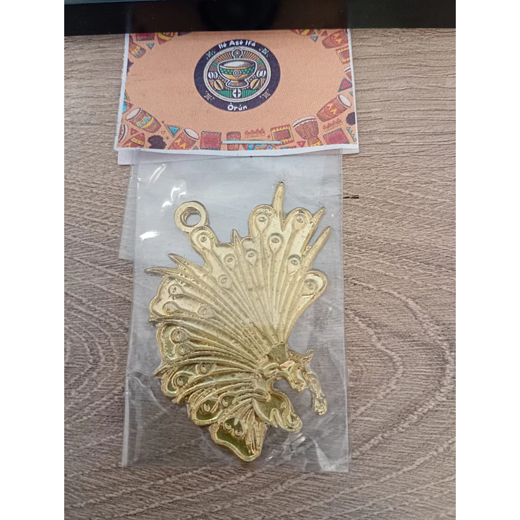 Pingente Cocar dourado 1