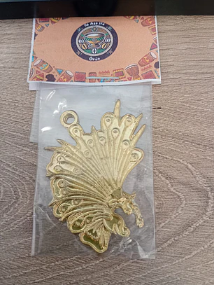 Pingente Cocar dourado