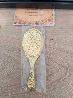 Pingente Espelho dourado/prata sem vidro