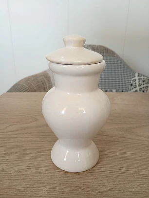 Quartinha loiça s/ asa 15 cm branco