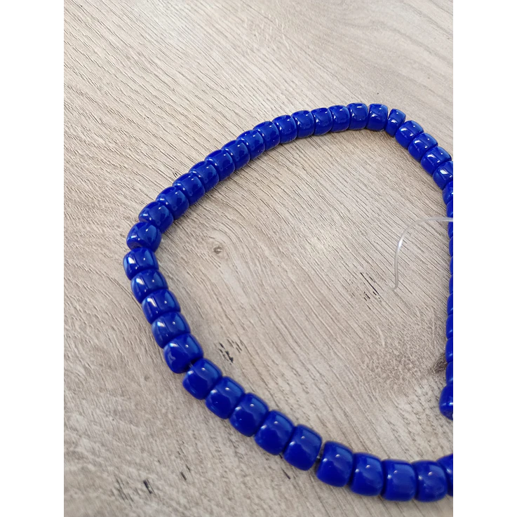 Fio de contas loiça azul royal 8mm - 65 contas 2