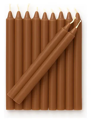 Vela 15 cm castanho 