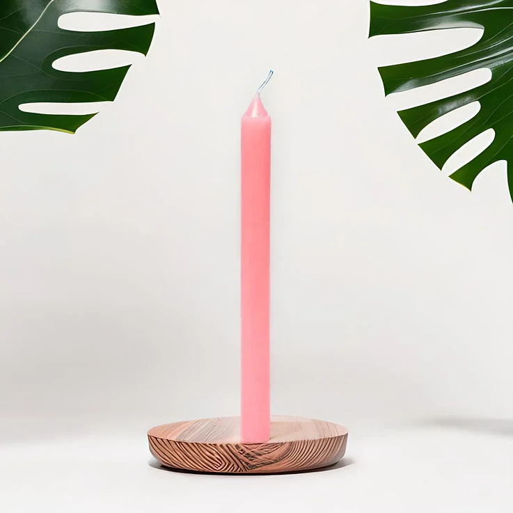 Vela 15 cm Rosa  1