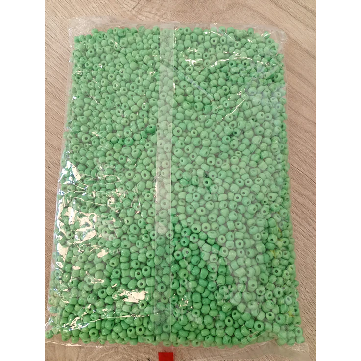 Missanga verde leitoso - 500g 1
