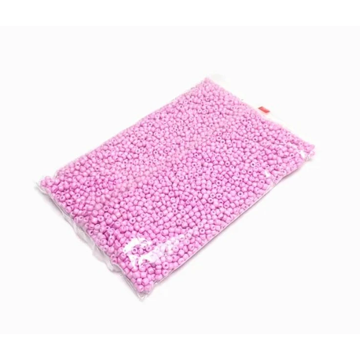 Missanga Rosa leitoso 4mm - 500g 1