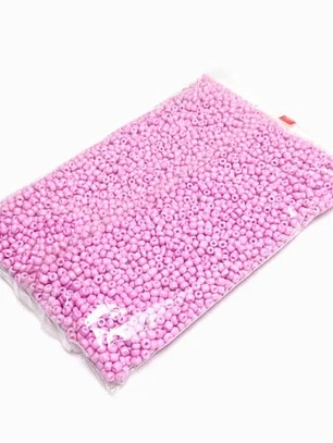 Missanga Rosa leitoso 4mm - 500g