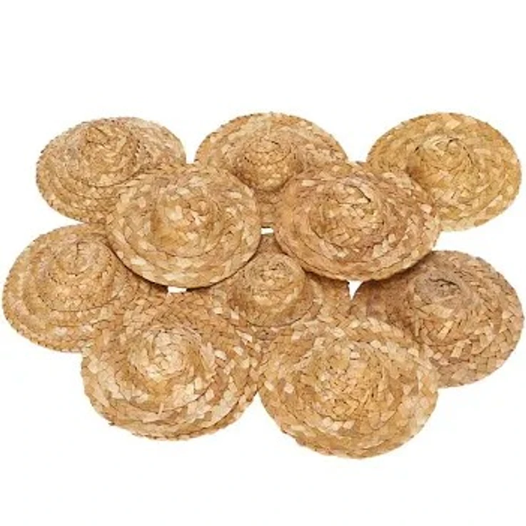 Mini chapéus de palha 5,5cm 1
