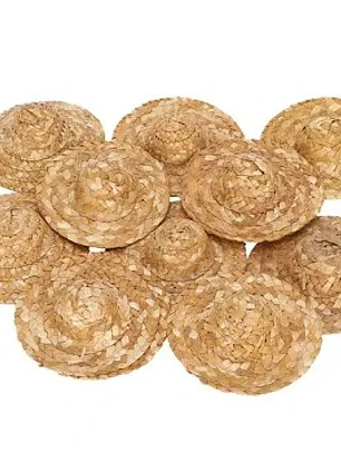 Mini chapéus de palha 5,5cm
