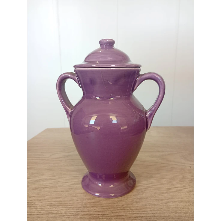 Quartinha loiça c/asa 20cm Roxa 1