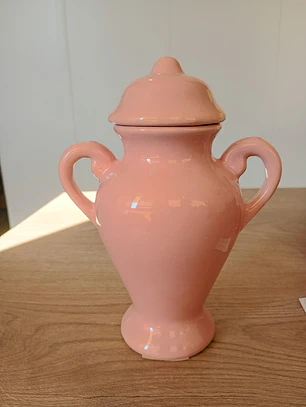Quartinha loiça c/asa 18cm rosa
