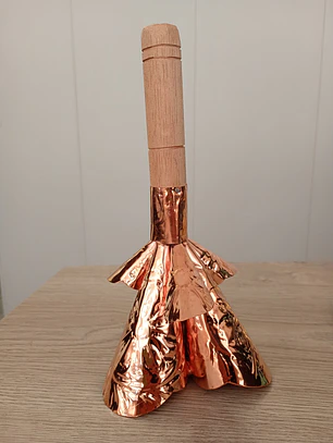 Adja 6 bocas latão dourado 23cm