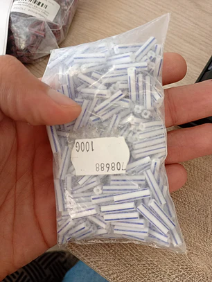Segui Opaco fosco rajado branco/azul 15/4mm 100g