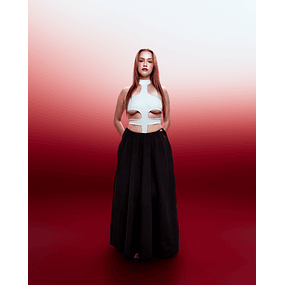 Falda aura / black  - Negro