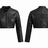 Chaqueta crop eco - cuero 