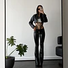 Chaqueta crop eco - cuero 