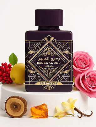 Badee Al Oud Amethyst 100Ml Edp Unisex Lattafa Perfume - Inspirado en Atomic Rose de Initio