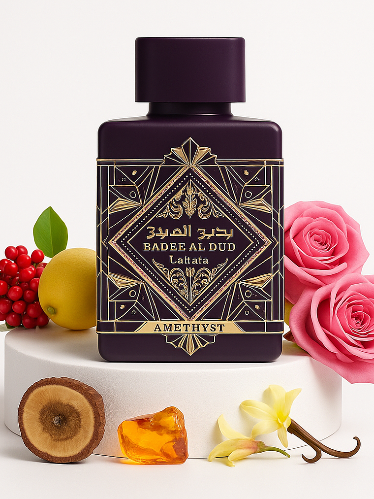Badee Al Oud Amethyst 100Ml Edp Unisex Lattafa Perfume - Inspirado en Atomic Rose de Initio 1