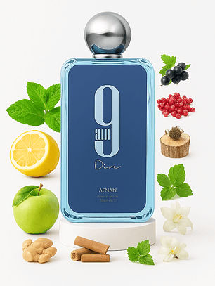 Afnan 9 am Dive EDP 100 ML UNISEX - Inspirado En Bleu de Chanel Edp