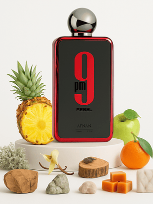 Afnan 9 PM Rebel EDP 100ML hombre - Inspirado en Baccarat Rouge 540 de Maison Francis Kurkdjian Paris
