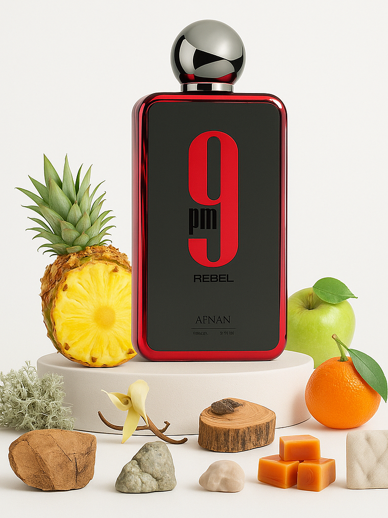 Afnan 9 PM Rebel EDP 100ML hombre - Inspirado en Baccarat Rouge 540 de Maison Francis Kurkdjian Paris 1