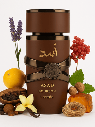 Asad Bourbon Lattafa Edp 100Ml Hombre - Inspirado en The Most Wanted EDP Intense de Azzaro