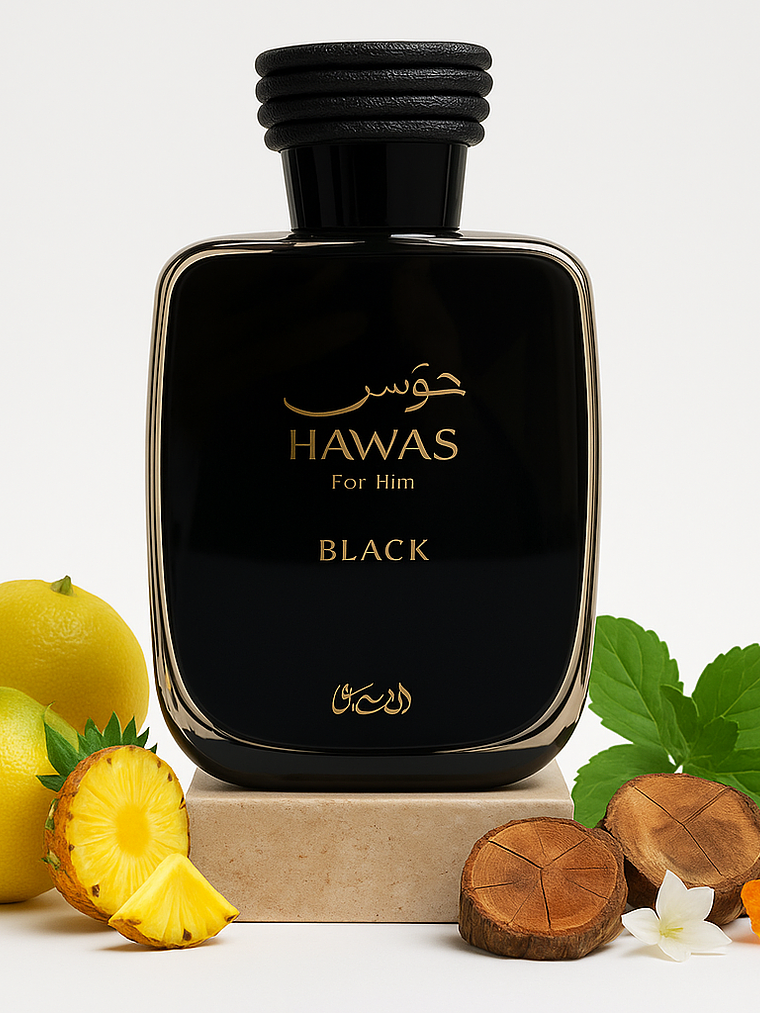 Hawas Black Edp 100ml Hombre - Inspirado En Hacivat Nishane 1