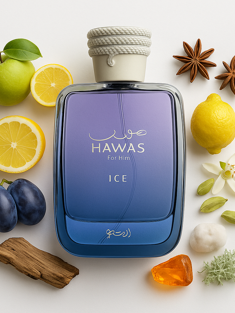 Hawas Ice Rasasi Edp 100ML Hombre - Inspirado en Invictus Aqua (2018) Rabanne 1