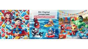 Heróis baby Pool Party