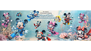Mickey Minnie Fundo do Mar