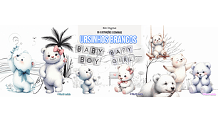 Ursinho Branco Aquarela