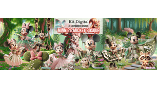 Minnie e Mickey Bosque