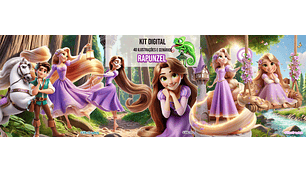 Rapunzel Enrolados 3D