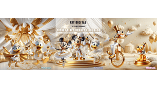 Disney Circo Branco e Dourado