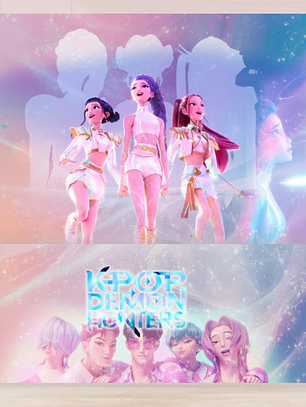 Arte Pronta Guerreiras do K-Pop 6x3
