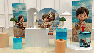 Tu és Pedro - Kit Painel + Laterais + Cilindros