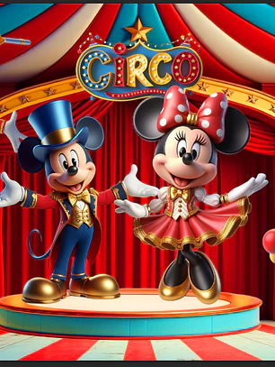 Arte Pronta Disney Circo 6x3