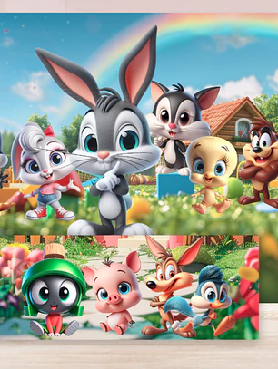 Baby Looney Tunes 6x3 + Mesa