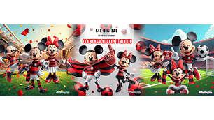 Flamengo Mickey e Minnie