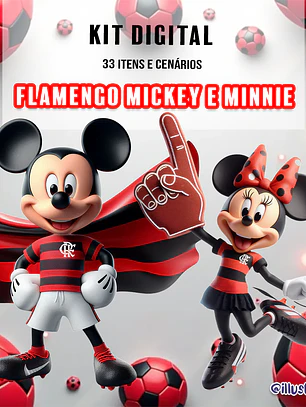 Flamengo Mickey e Minnie