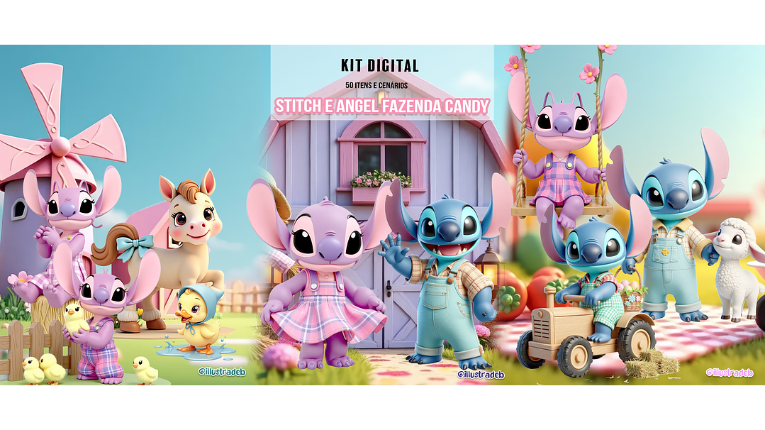 Stitch e Angel Fazenda Candy 1